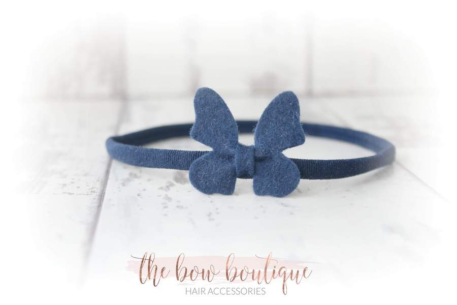 Felt butterflys | 26 Colours | 2 Sizes | Clip or headband