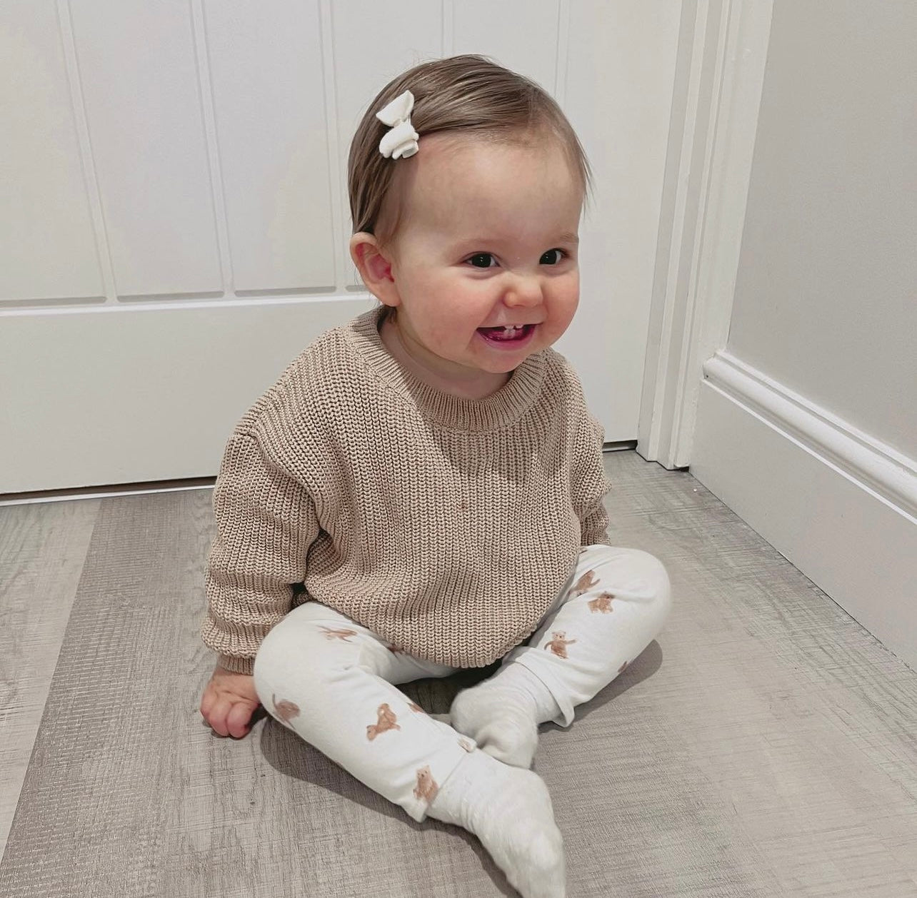 Mini baby felt gold centre bows | 25 Colours | Clip or bobble