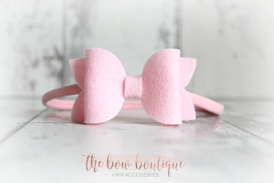 Medium deluxe felt bows | 25 Colours | Clip or headband