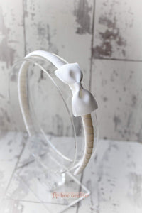 Pinch bow Alice headband - (17 colours)
