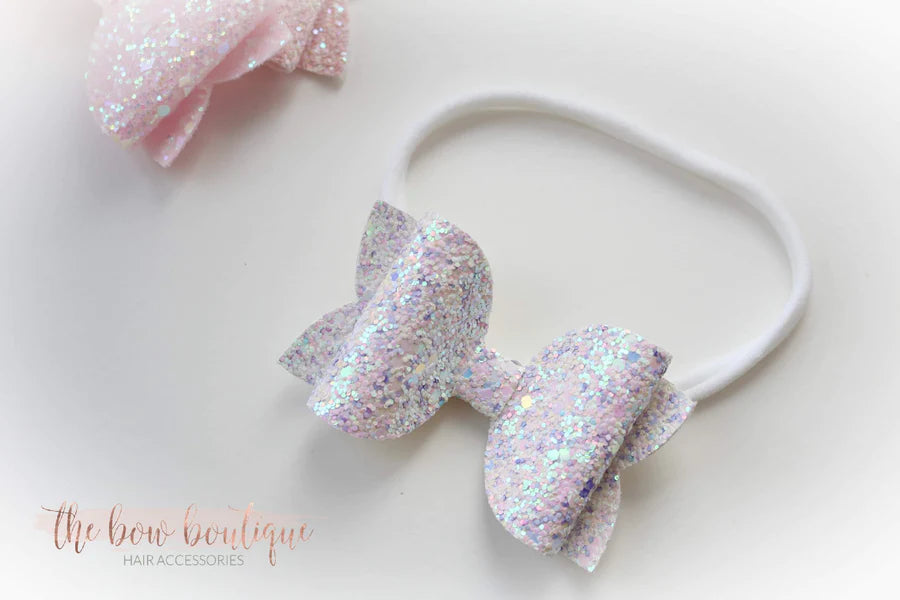 Large deluxe glitter bows | 23 colours