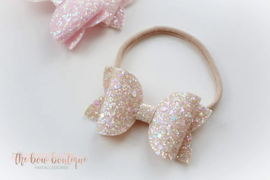 Large deluxe glitter bows | 23 colours
