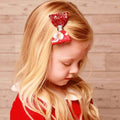 Retro Santa bow | Clip or headband