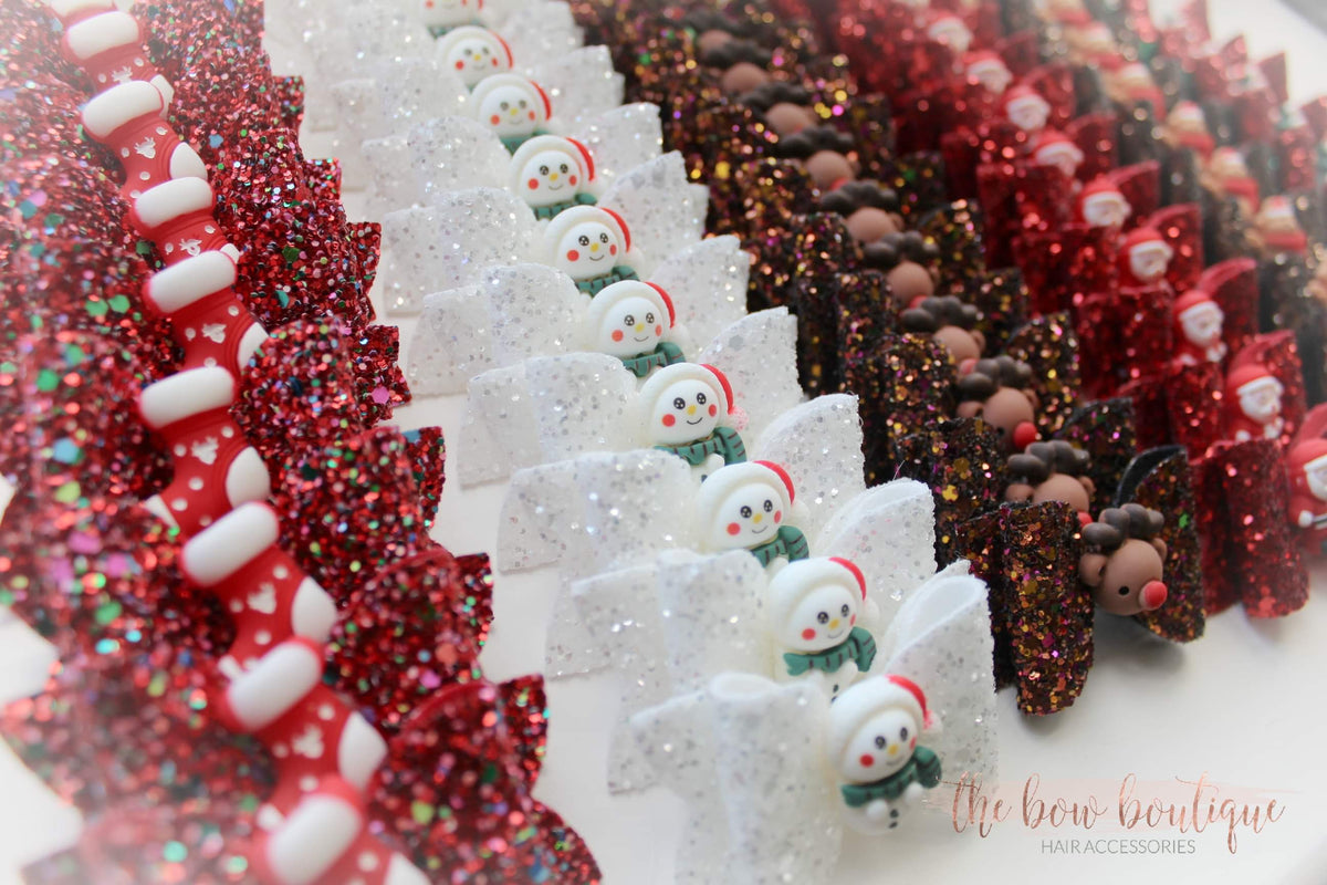 Medium deluxe Christmas bow | Clip, headband or bobble