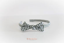 Load image into Gallery viewer, School gingham knot Alice headbands - 7 colours.