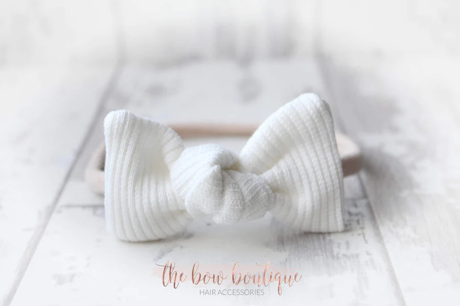 Jersey ribbed knot bows | 20 Colours