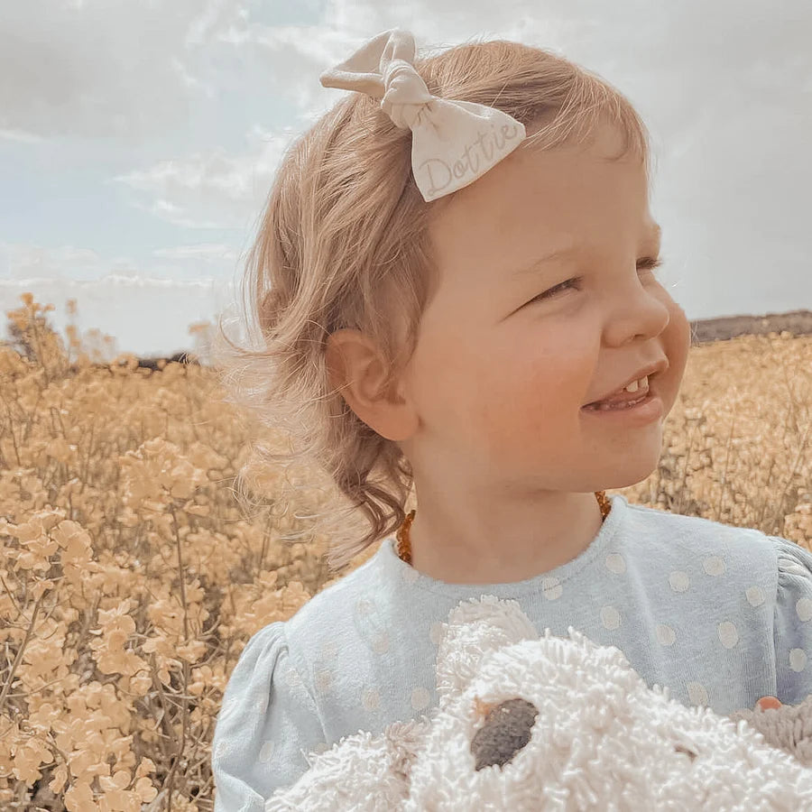 Linen knot bows | 10 Colours | Clip, headband, bobble or alice band