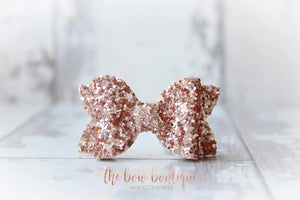 Mini deluxe glitter bows (25 Colours)