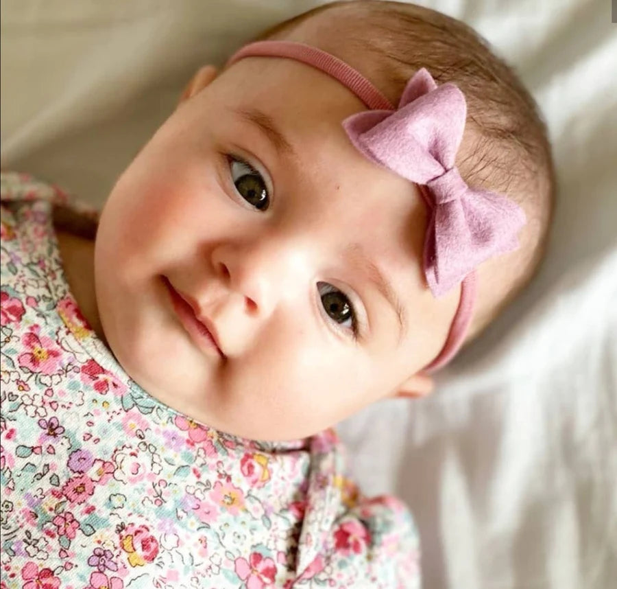 Small luxury felt bows | 25 Colours | Clip or headband