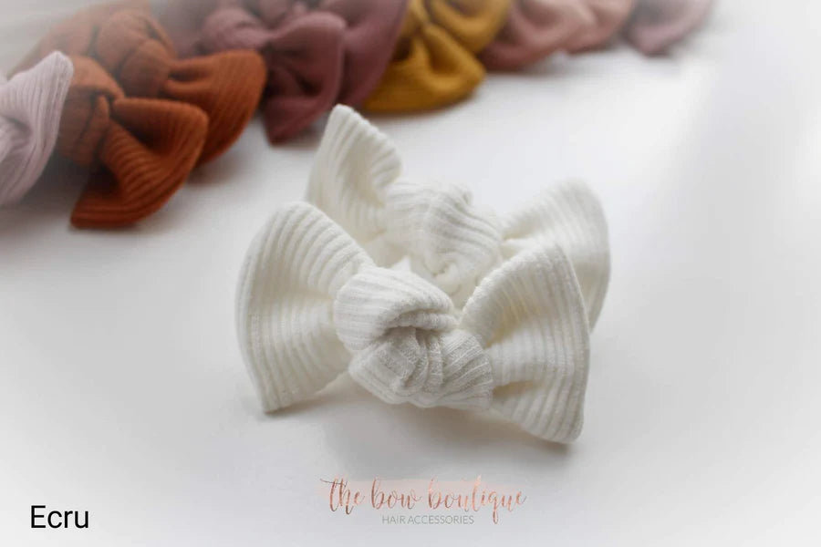 Jersey ribbed knot bows | 20 Colours