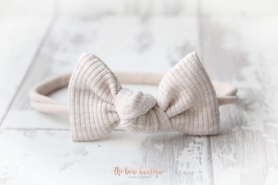 Jersey ribbed knot bows | 20 Colours