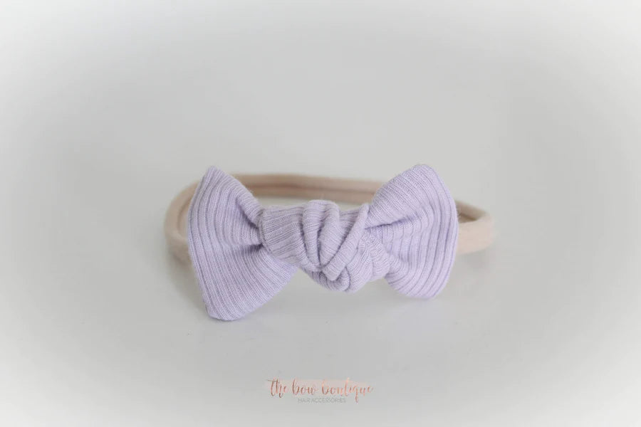 Jersey ribbed knot bows | 20 Colours