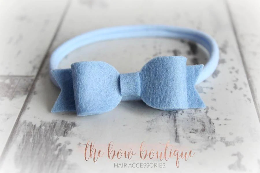 Small felt bows | 25 Colours | Clip or headband