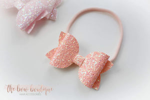 Large deluxe glitter bows (25 colours)