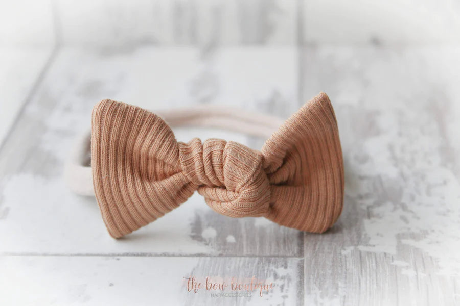 Jersey ribbed knot bows | 20 Colours