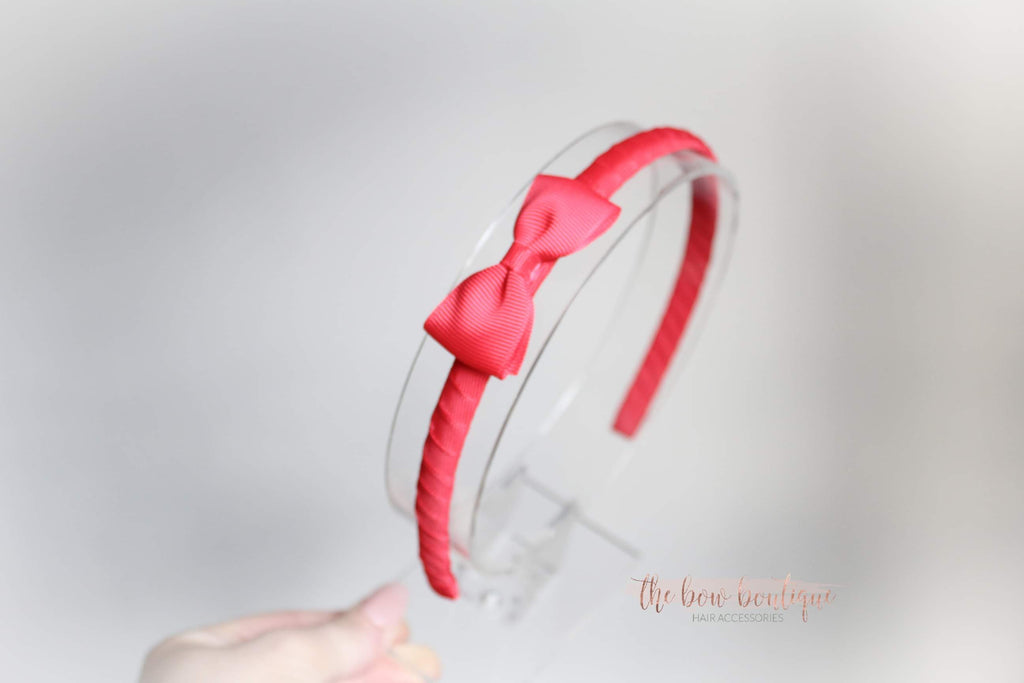 Pinch bow Alice headband | 17 colours