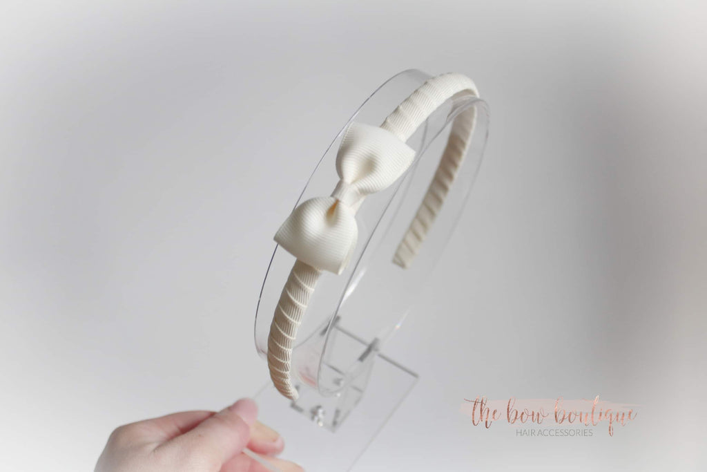 Pinch bow Alice headband | 17 colours