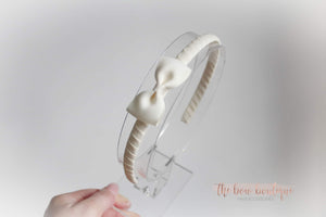 Pinch bow Alice headband - (17 colours)