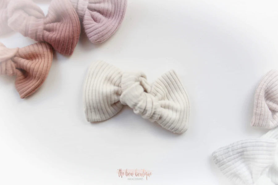 Jersey ribbed knot bows | 20 Colours