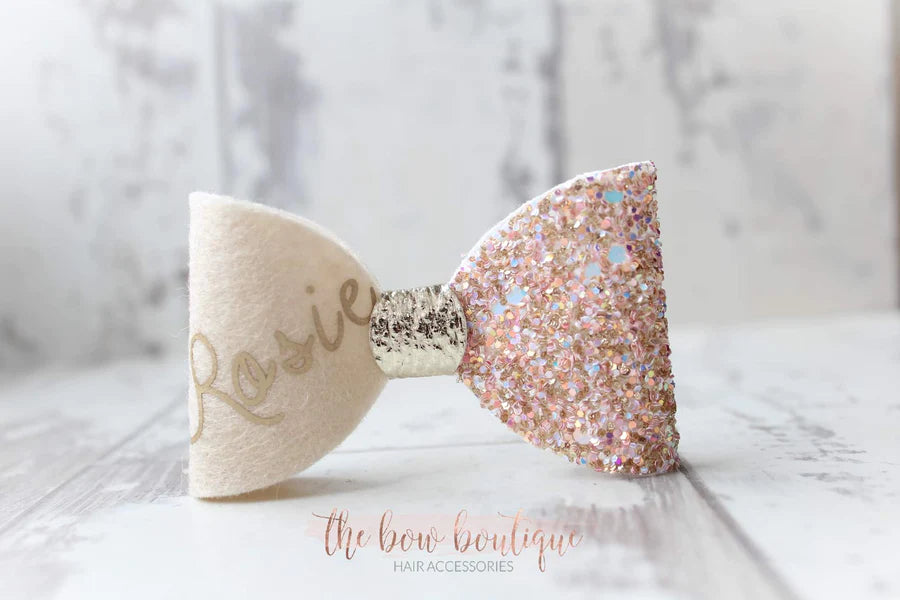 Personalised bows | 3 colours | Clip or headband
