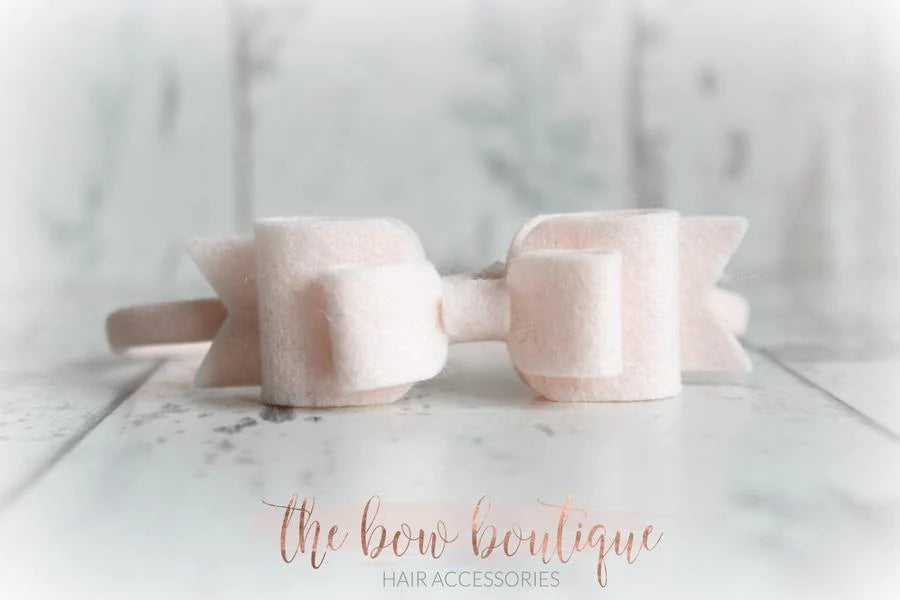 Double felt bows | 25 colours | Clip or headband