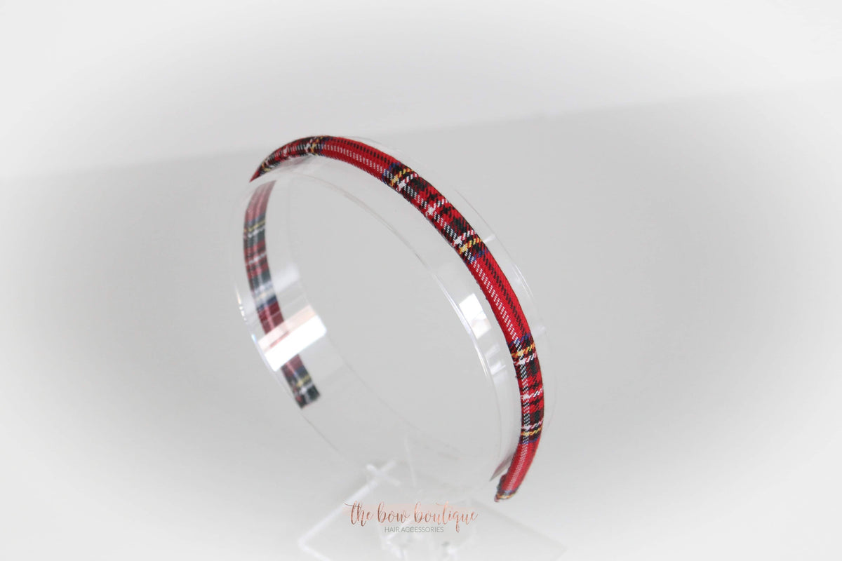 Tartan Alice headband