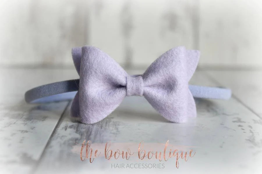 Small luxury felt bows | 25 Colours | Clip or headband