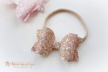 Load image into Gallery viewer, Large deluxe glitter bows (25 colours)