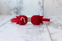Load image into Gallery viewer, Small candy cane bows