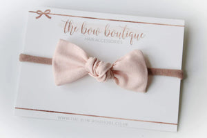 Linen knot bows - 10 Colours