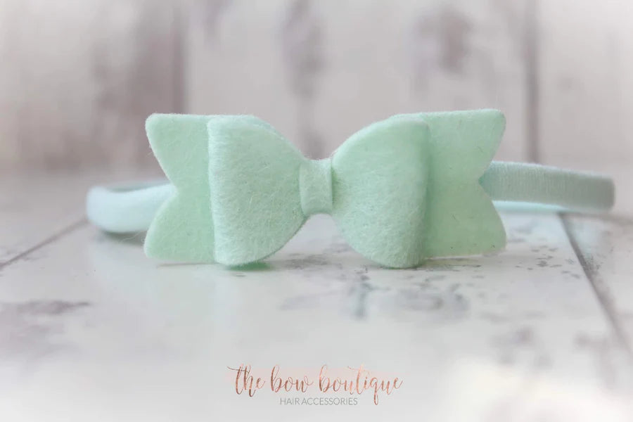 Small chunky felt bows | 25 Colours | Clip or headband