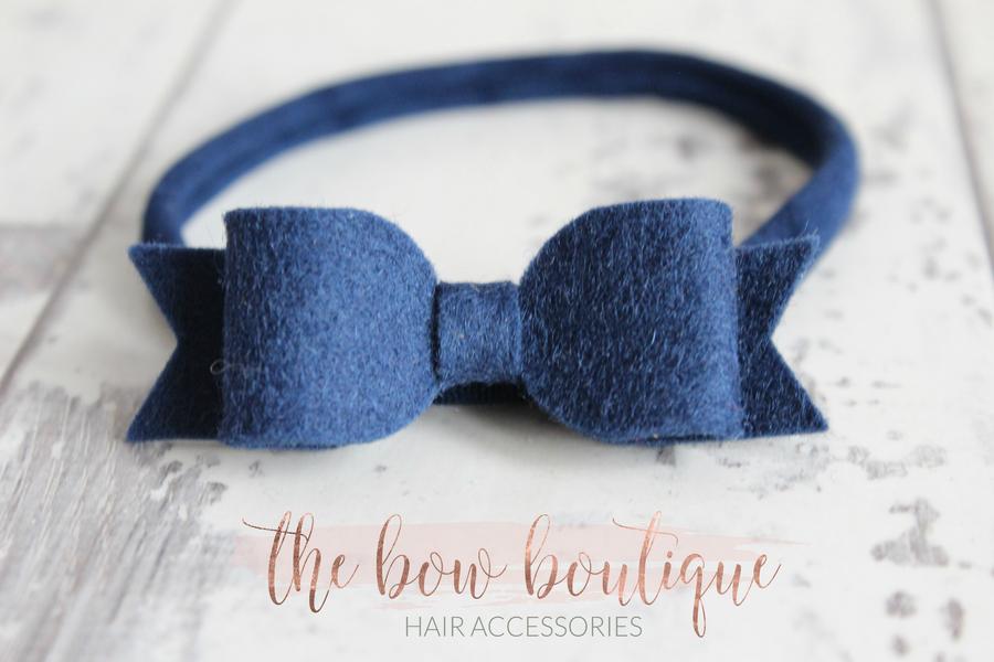Small felt bows | 25 Colours | Clip or headband