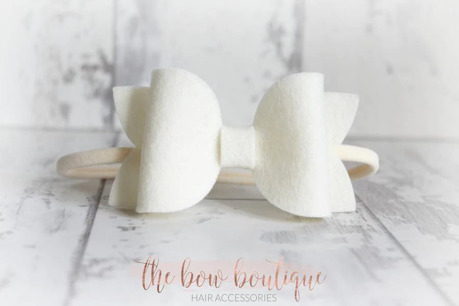 Large deluxe felt bows | 25 Colours