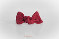 Christmas red jersey bows