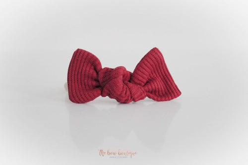 Christmas red jersey bows