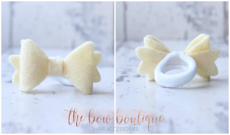 Mini baby felt bows | 25 Colours | Clip or bobble