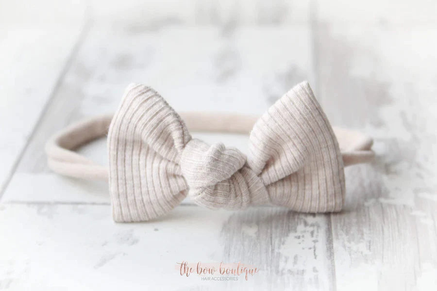 Jersey ribbed knot bows | 20 Colours