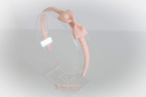 Pinch bow Alice headband - (17 colours)