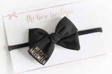 Load image into Gallery viewer, My first Halloween bow | Option to personalise. Clip or headband.