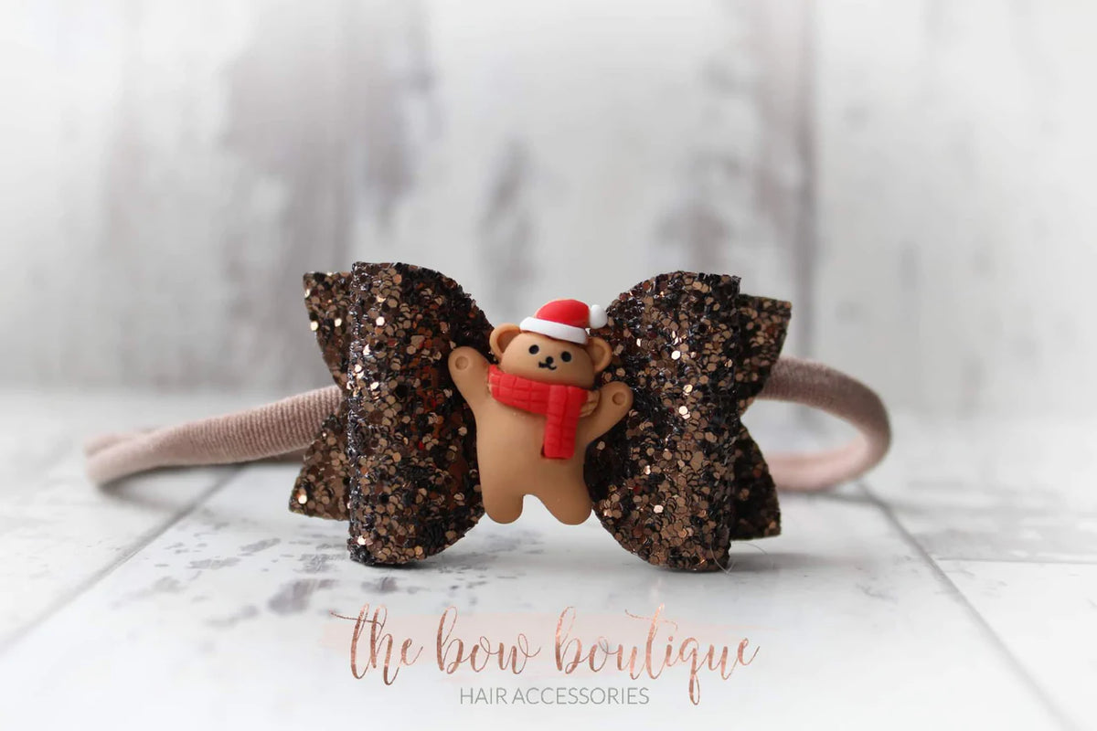 Medium deluxe Christmas bow | Clip, headband or bobble