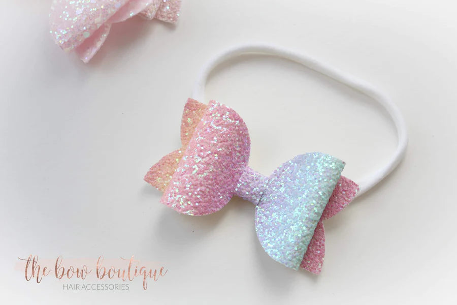 Large deluxe glitter bows | 23 colours