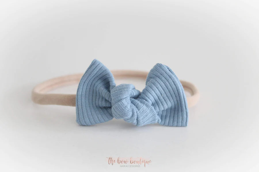 Jersey ribbed knot bows | 20 Colours