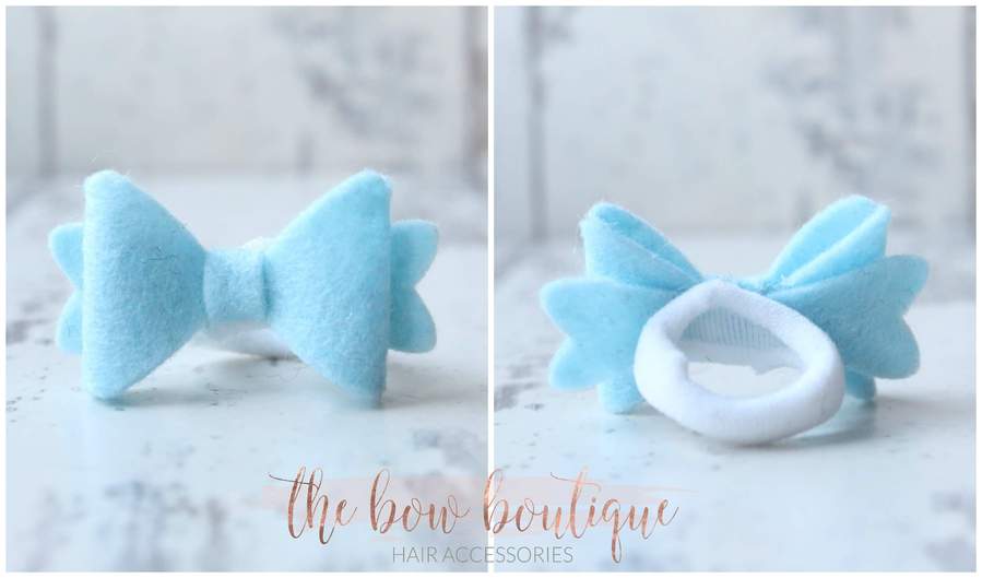 Mini baby felt bows | 25 Colours | Clip or bobble
