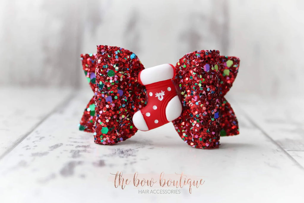 Medium deluxe Christmas bow | Clip, headband or bobble