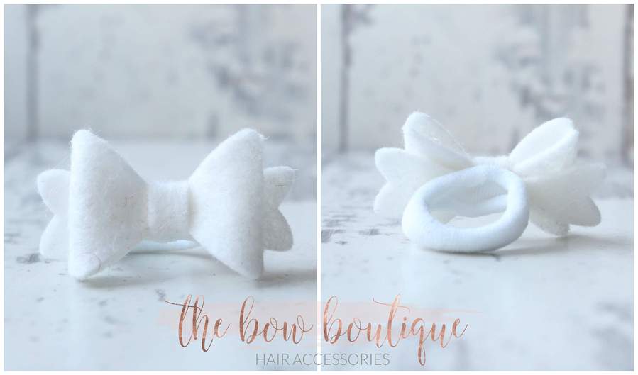 Mini baby felt bows | 25 Colours | Clip or bobble