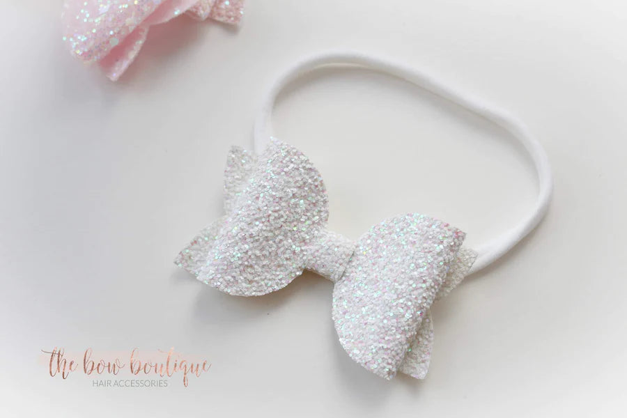 Large deluxe glitter bows | 23 colours