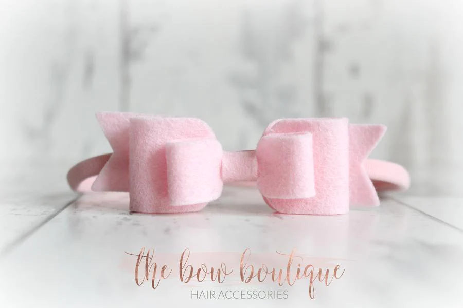 Double felt bows | 25 colours | Clip or headband