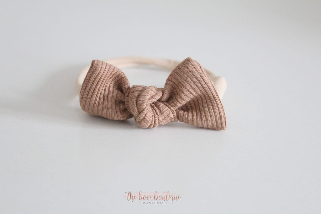 Jersey ribbed knot bows | 20 Colours