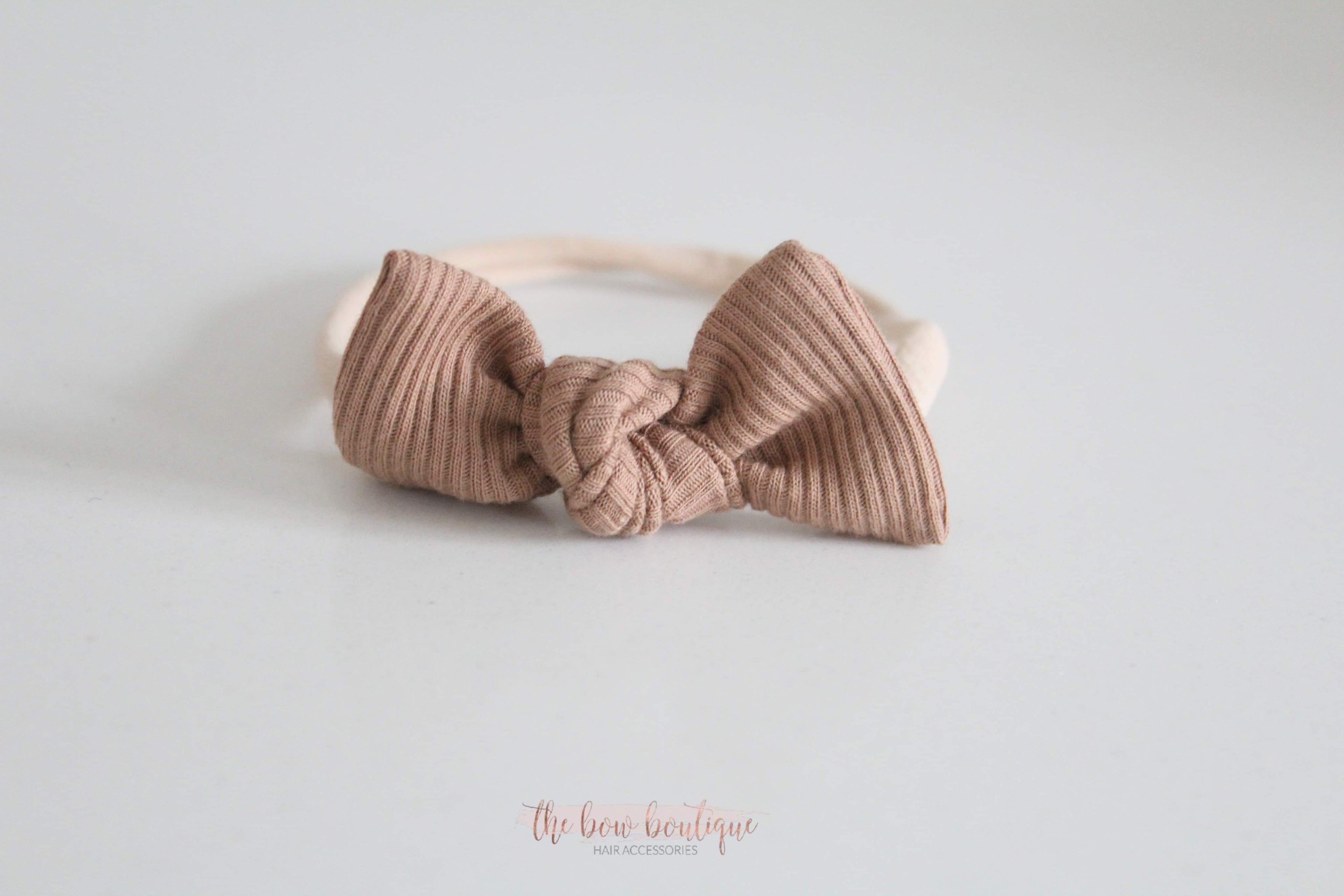 Jersey ribbed knot bows | 20 Colours