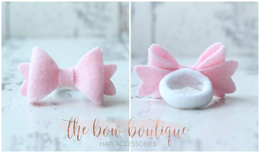 Mini baby felt bows | 25 Colours | Clip or bobble